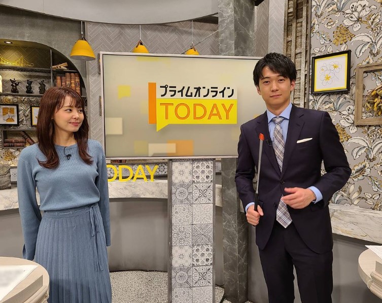 暖かい視線で德田聡一郎アナを見守る宮澤智アナ