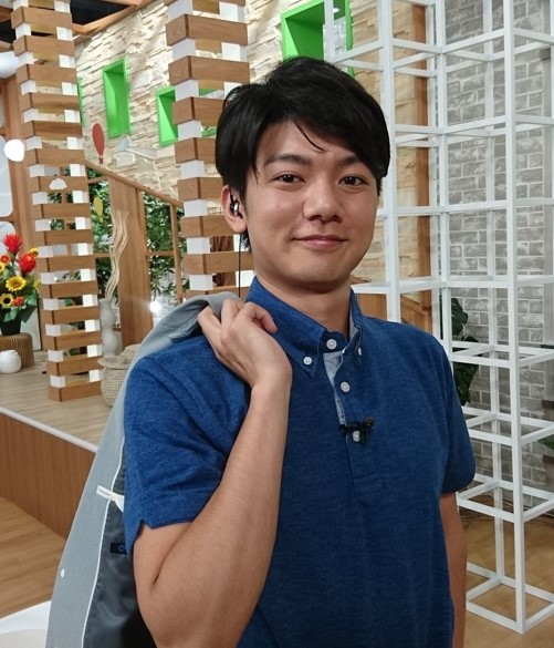中京テレビのアナウンサー、上山元気アナ