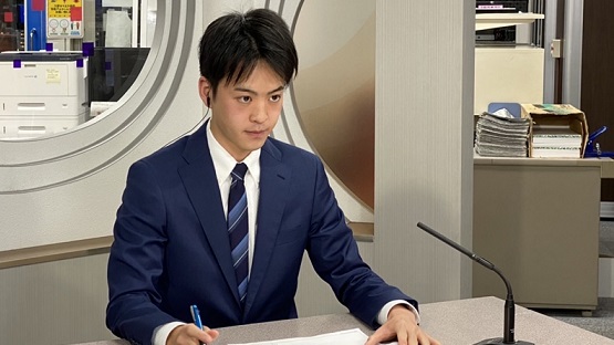 MMTミヤギテレビのアナウンサー、岡崎大知アナのアイキャッチ画像