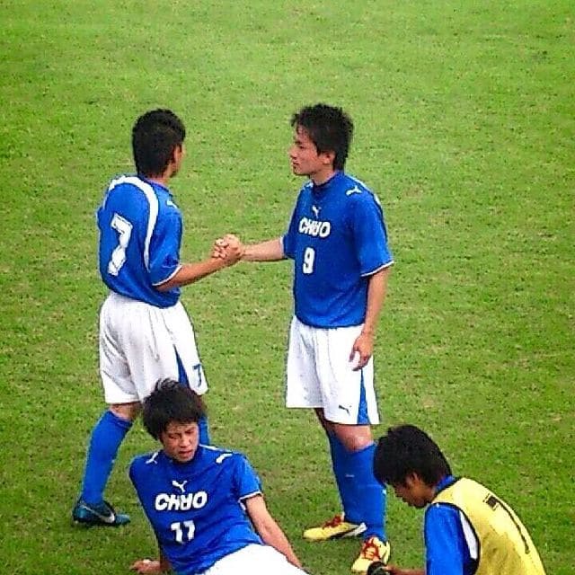 高校時代のサッカーの試合中、渡部峻アナ