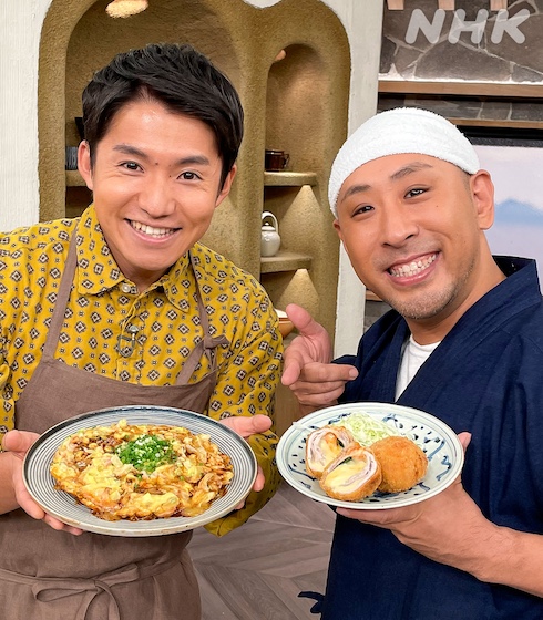 安藤佳祐アナ:「きょうの料理」番組できじまりゅうたさんとの画像