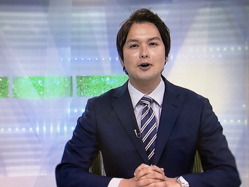 池間昌人アナ:青森放送局「あっぷるワイド」出演画像