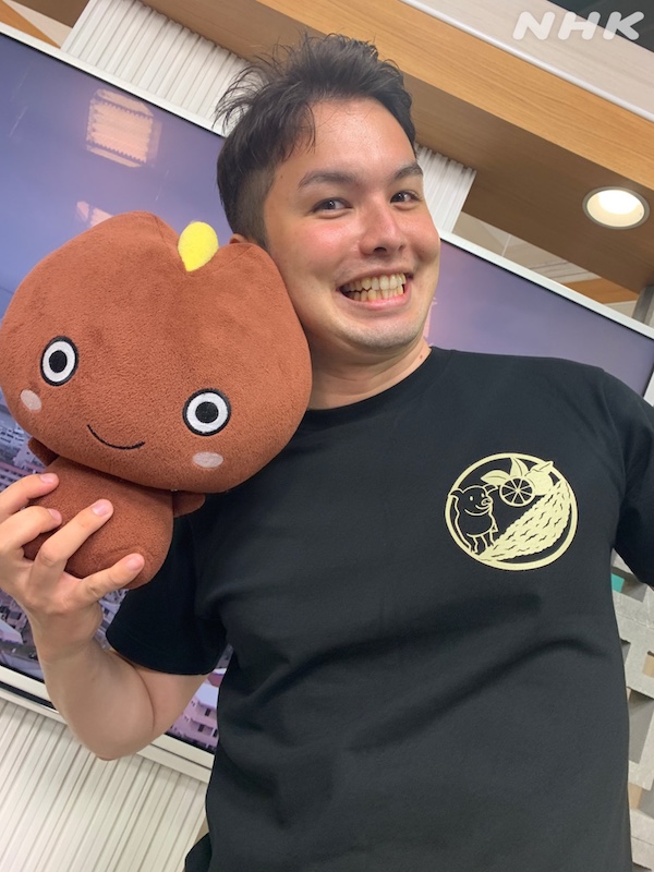 池間昌人アナ:NHK沖縄放送局よりアナウンサー的 #ちむどんどん お伝え画像