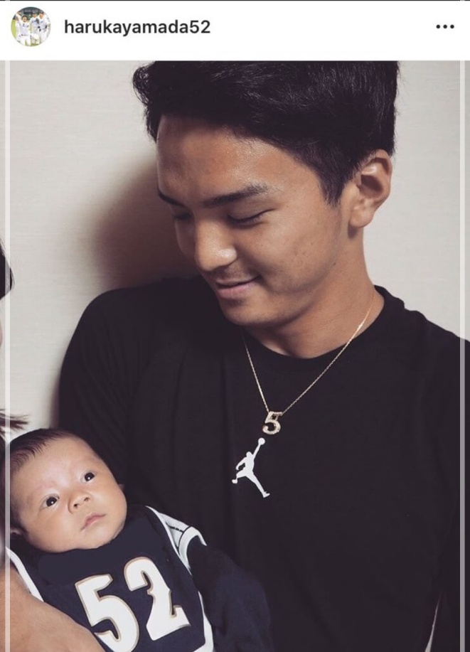 山田選手の子供